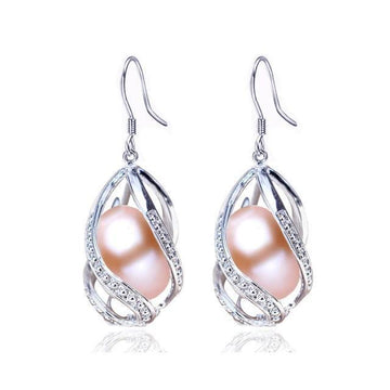 Beautiful 925 Sterling Natural Freshwater Water Drop Pearl Earrings- Factory Direct Prices by Jewellery Supermarket - The Jewellery Supermarket